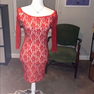 Red Lace Dress